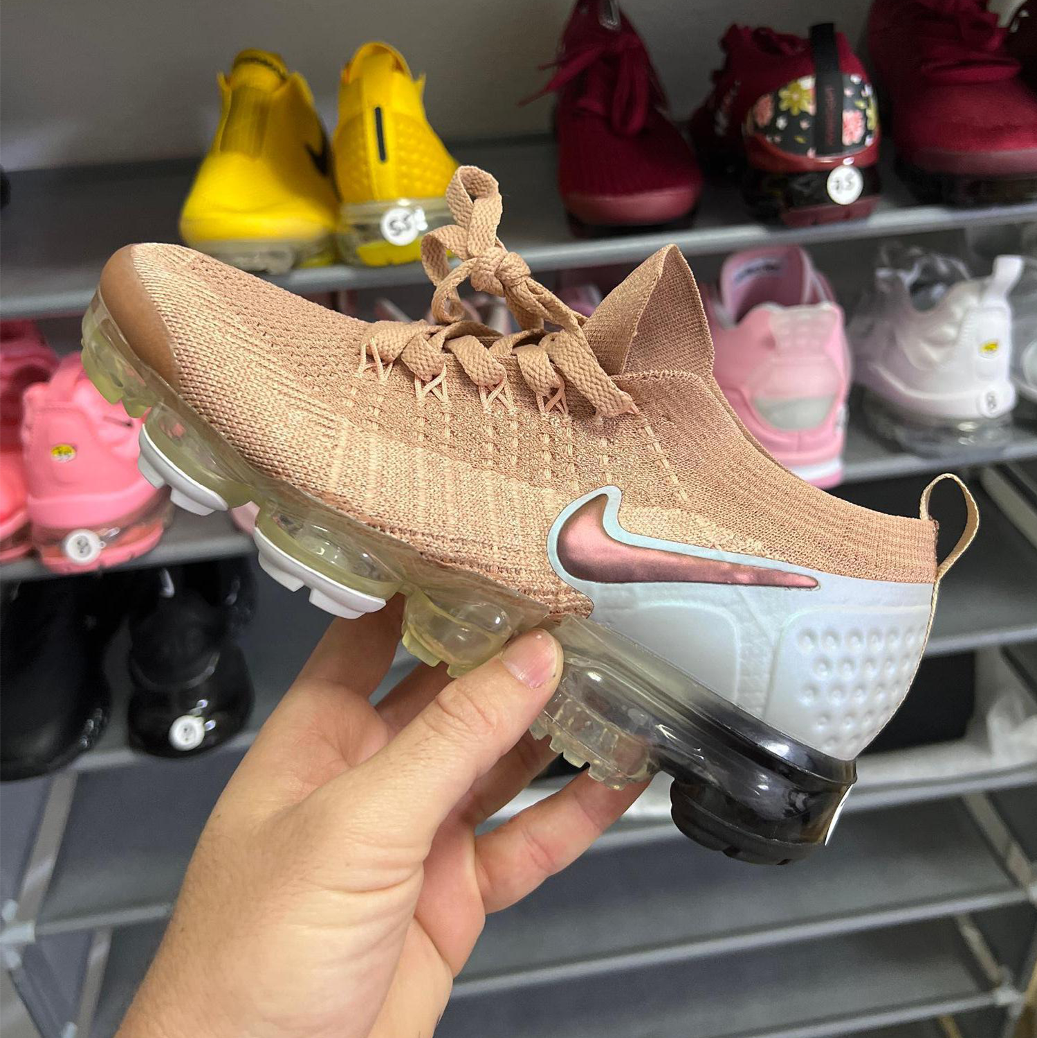 Nike Vapor Max Rosa palo gris